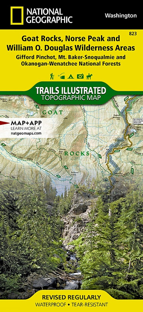 Goat Rocks, Norse Peak Map