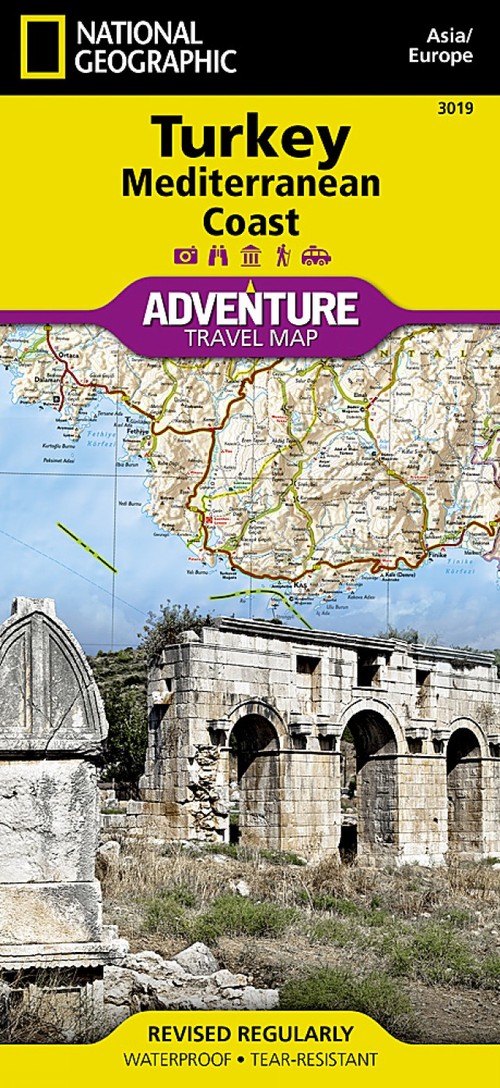 Turkey: Mediterranean Coast Map