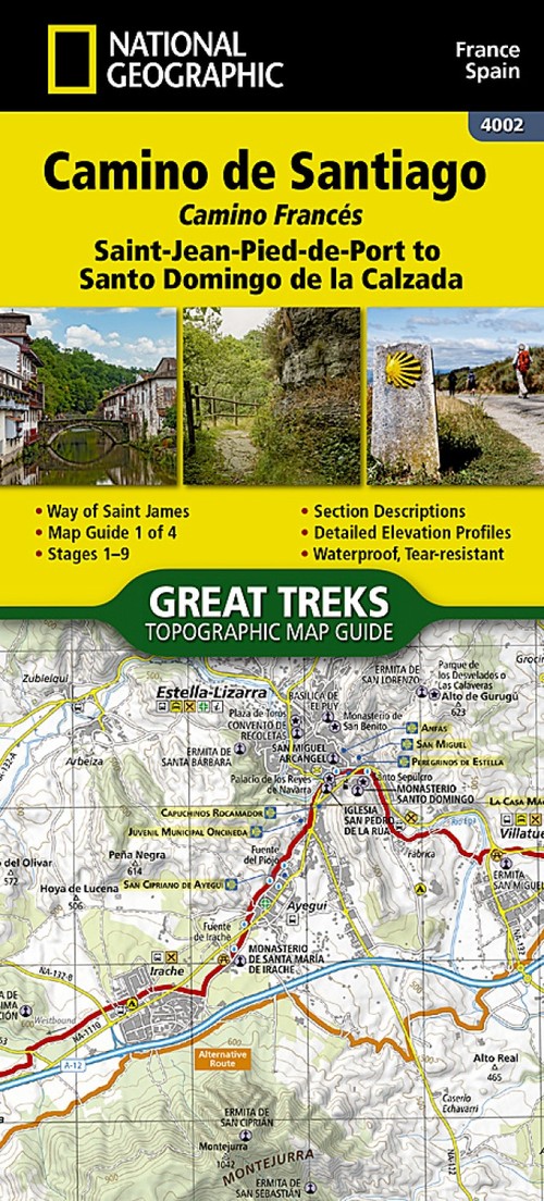 Camino de Santiago -Camino Frances 1 of 4 Map