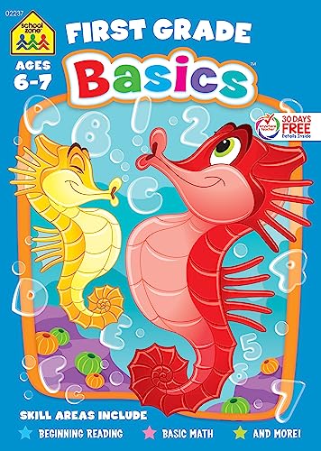 School Zone First Grade Basics 64-Page Workbook