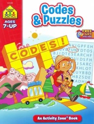 School Zone Codes & Puzzles Workbook