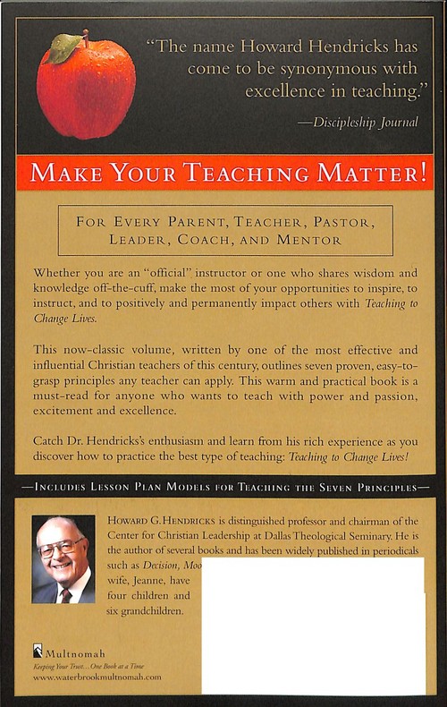 Teaching to Change Lives