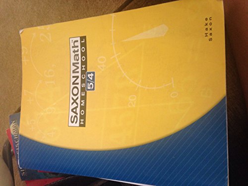 Saxon Math Homeschool 5/4