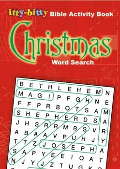 Itty Bitty Christmas Word Search 6pk: Coloring and Activity Book