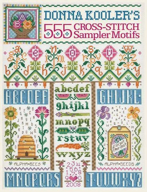Donna Kooler's 555 Cross-stitch Sampler Motifs