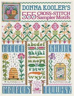 Donna Kooler's 555 Cross-stitch Sampler Motifs
