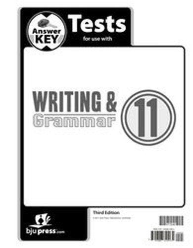 Writing Grammar 11 Tests Answer Key 3rd Edition