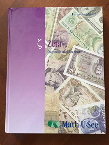 Title: Zeta Decimals and Percents Instruction Manual Math