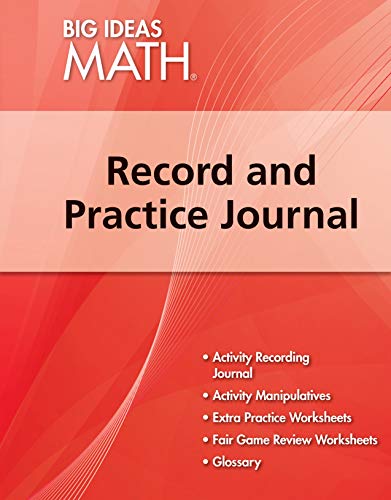 Big Ideas Math Red, Record and Practice Journal (1 year)