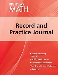 Big Ideas Math Red, Record and Practice Journal (1 year)