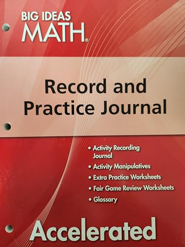 Big Ideas Math Red Accelerated, Record and Practice Journal (1 year)