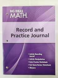 Big Ideas Math Algebra 1, Record and Practice Journal (1 year)