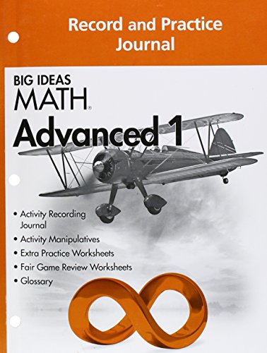 Big Ideas Math Advanced 1, Record and Practice Journal (1 year)