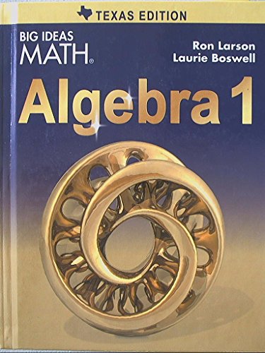 Big Ideas Math Texas Algebra 1 2015