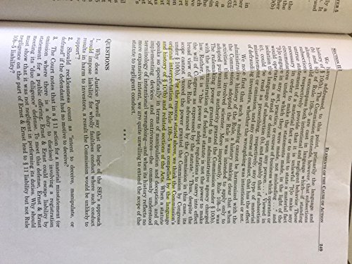 Securities Regulation, Cases and Analysis