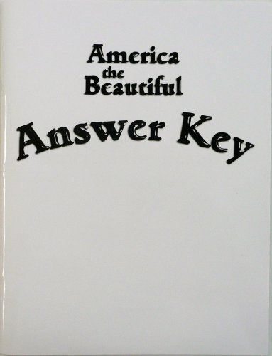 America the Beautiful (Answer Key)