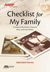 Aba/Aarp Checklist for My Family