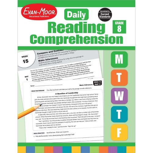 Daily Reading Comprehension, Grade 8 Te