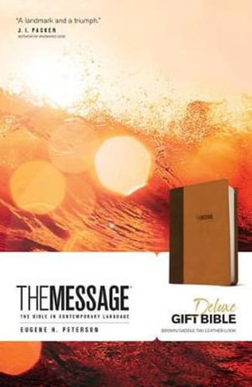 The Message Deluxe Gift Bible, Brown