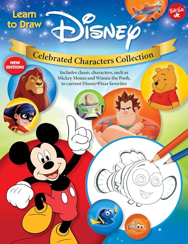 Learn to Draw Disney Celebrated Characters Collection: New Edition! Includes Classic Characters, Such as Mickey Mouse and Winnie the Pooh, to Current
