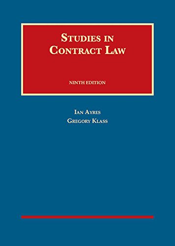 Studies in Contract Law