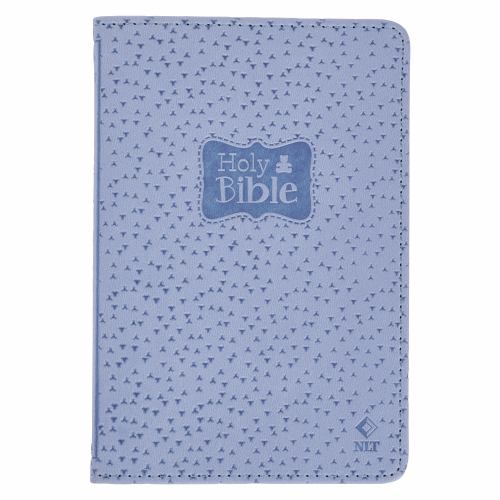 Bible NLT Infant New Testament (Faux Leather, Blue)