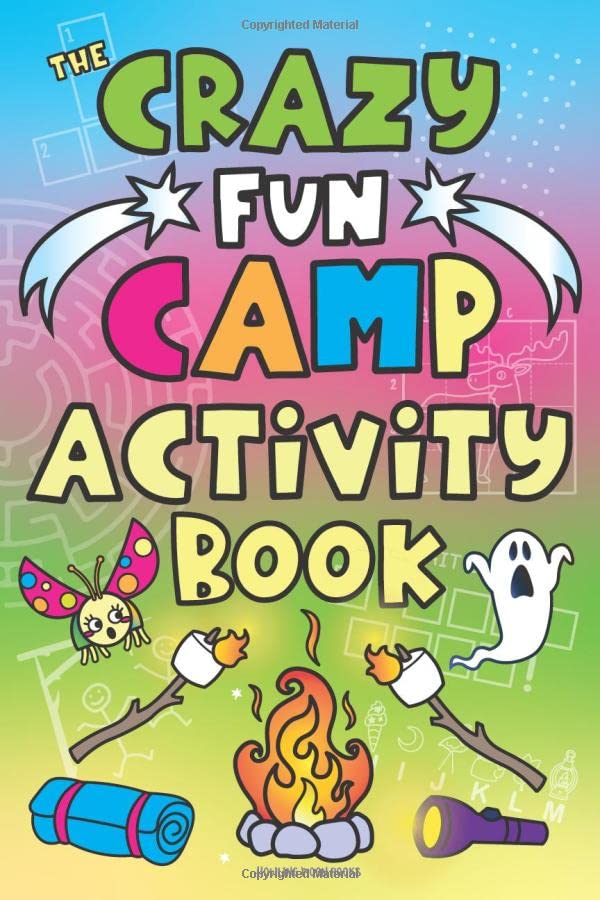 The Crazy Fun Camp Activity Book for Kids Word Games Camping Activities Book Puzzles Questions Jokes Fun Sleep Away Camp Gift Sleepover Gift Camping Stuff Fun Camping Games for Girls Boys