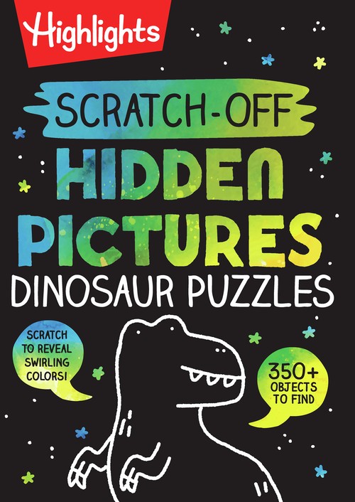 Scratch-Off Hidden Pictures Dinosaur Puzzles