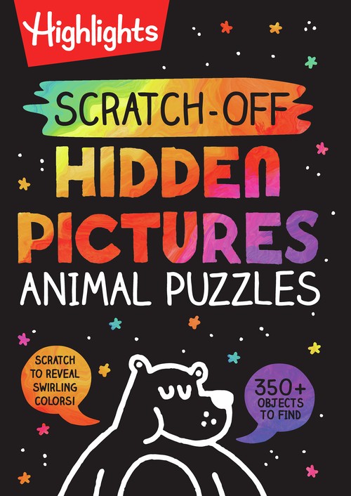 Scratch-Off Hidden Pictures Animal Puzzles