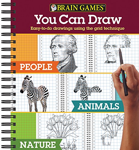 Brain Games - You Can Draw - 3 Books in 1: People, Animals, Nature