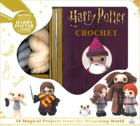 Harry Potter Crochet - Harry Potter and Dobby Amigurumi - Yarn, Safety Eyes, Crochet Hook and Instructional Booklet - Craft Gift for Harry Potter Fans