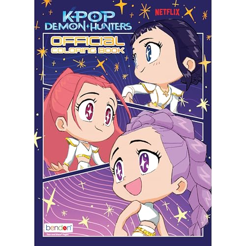 Bendon - KPop Demon Hunters 40-Page Official Coloring Book | Action-Packed Coloring Book by Bendon
