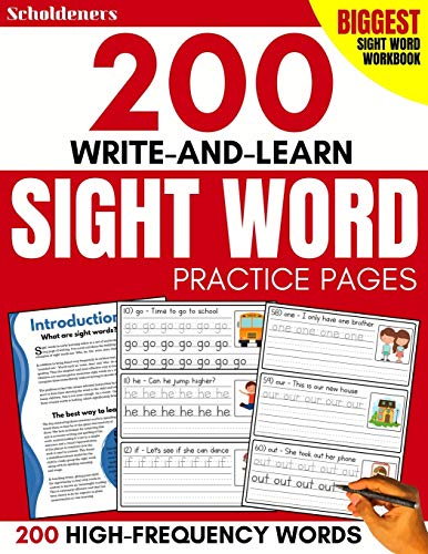 200 Write-and-Learn Sight Word Practice Pages