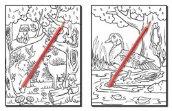 Forest Animals: An Adult Coloring Book with Adorable Woodland Creatures, Delightful Fantasy Elements, and Peaceful Nature Scenes