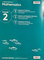 i-Ready Classroom , Mathematics , Grade 6, Volume 2.