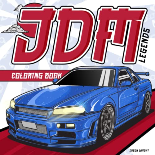 JDM Legends Coloring Book