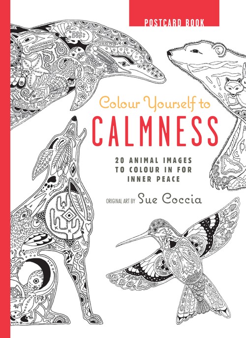 Colour Yourself to Calmness Postcard Book