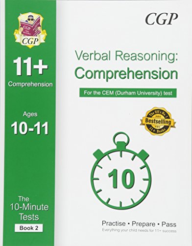 10-Minute Tests for 11+ Comprehension Ages 10-11 (Book 2) - CEM Test