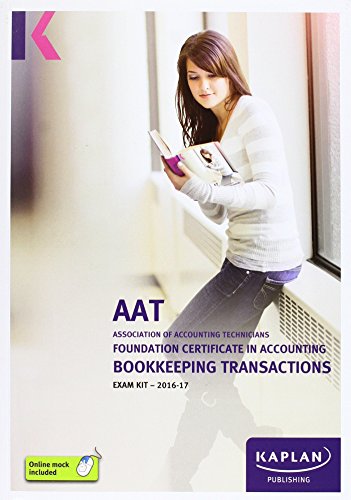 AAT Bookkeeping Transactions - Exam Kit