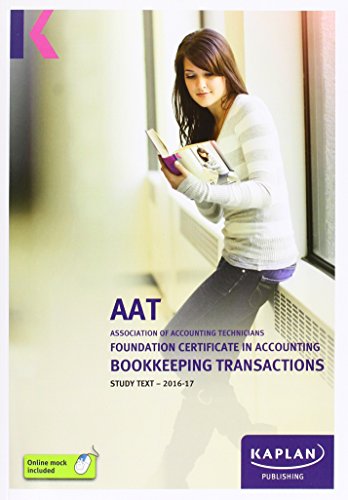 AAT Bookkeeping Transactions - Study Text