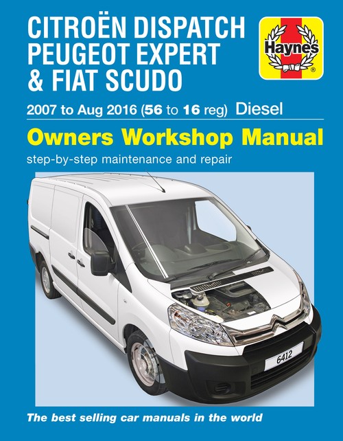 Citroën Dispatch, Peugeot Expert & FIAT Scudo Diesel ('07-Aug '16) 56 to 16