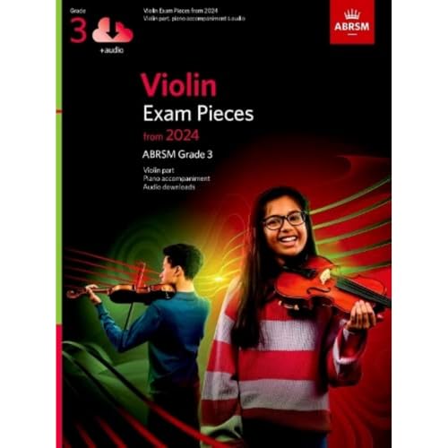 Violin Exam Pieces from 2024, ABRSM Grade 3, Violin Part, Piano Accompaniment & Audio