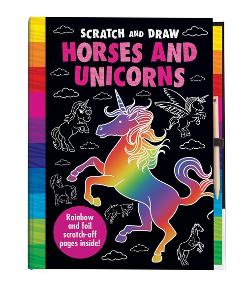 Scratch and Draw Horses and Unicorns