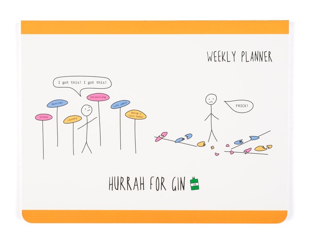 Hurrah For Gin Weekly Planner