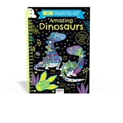 Neon Scratch Art: Amazing Dinosaurs