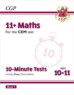 11+ CEM 10-Minute Tests: Maths - Ages 10-11 Book 1 (with Online Edition)
