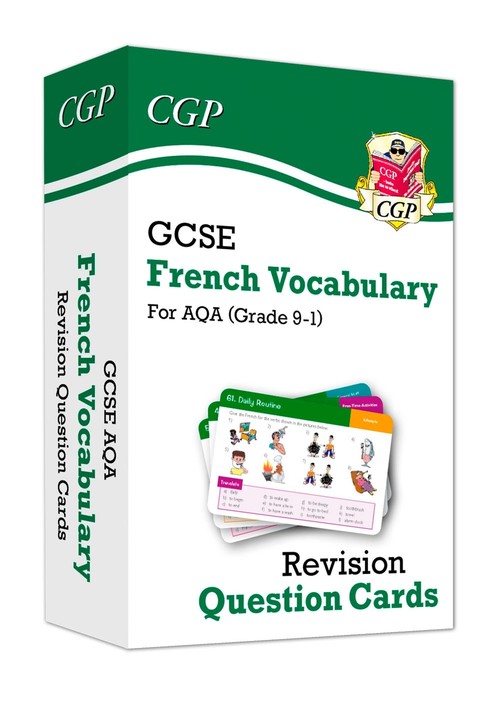 GCSE AQA French: Vocabulary Revision Question Cards (For exams in 2025)