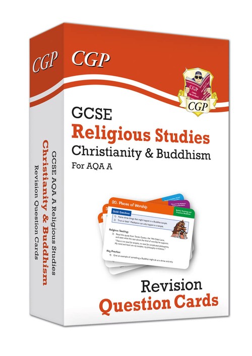 GCSE AQA A Religious Studies: Christianity & Buddhism Revision Question Cards