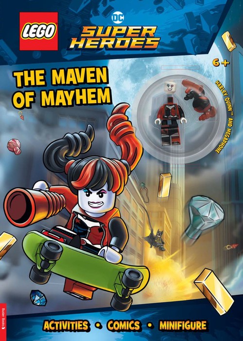 LEGO DC Super Heroes: Maven of Mayhem Activity Book (with Harley Quinn LEGO minifigure and megaphone)