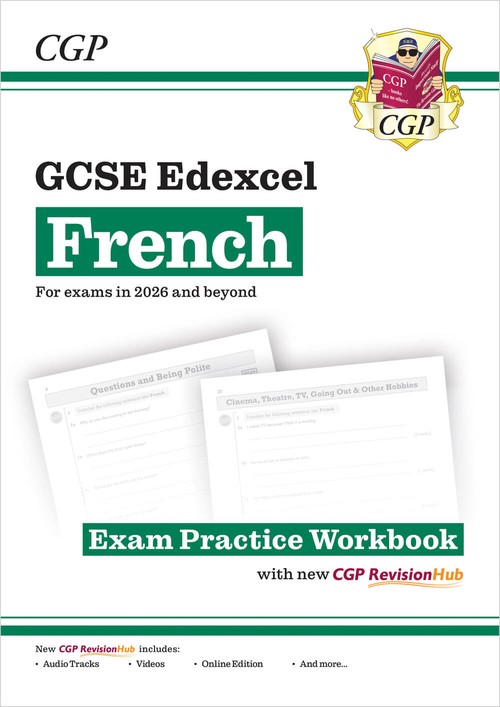 GCSE French Edexcel Exam Practice Workbook with CGP RevisionHub
